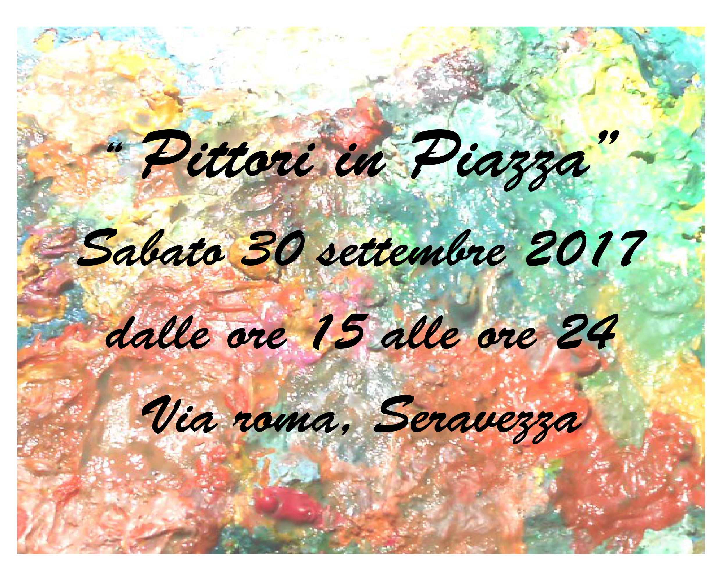 Pittori in Piazza, Seravezza 30 settembre 2017