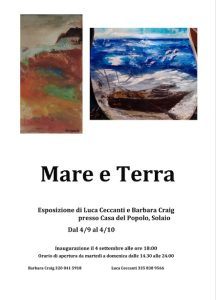 Exhibition in Solaio prolonged till 23.10.22 (https://www.facebook.com/casadelpopolodisolaio)